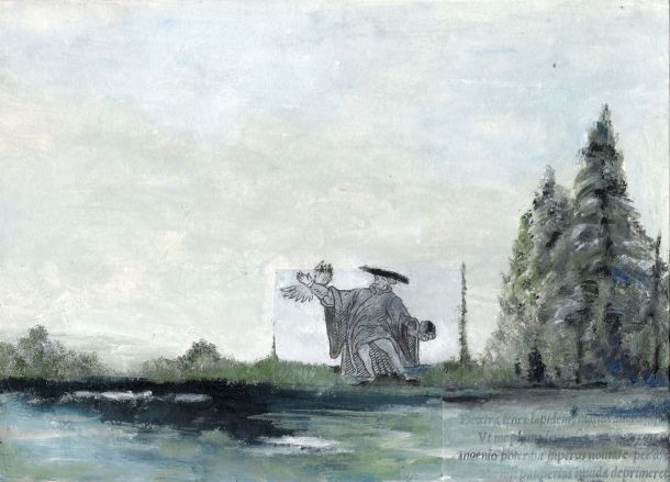 Gelehrter mit Flügel und Stein